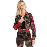 Women's Side Striped Band Jacket and Jogger Set