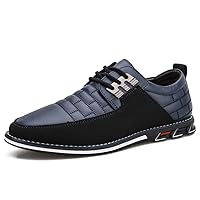 Men's Leather Casual Shoes Driving Office Walking Loafers Lace Up Slip-On Business Oxford Moccasin Classic