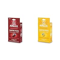 Halls Scented Vapor Pads for Humidifier, Mentho-Cherry 12 Count and Mentho-Lemon 12 Count Bundle