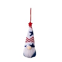 Independence Day Hanging Gnome Pendant Decorative Charm Ornaments for Holiday Window Wall Decoration Independence Day Gnome