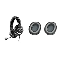 Audio-Technica ATH-M50xSTS-USB StreamSet Streaming Headset,Black & HP-EP Replacement Earpads for M-Series Headphones,Black