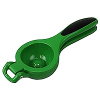 Home Basics Enamel Steel Lemon/Lime Squeezer with Grip Handle (1, Lime Green)