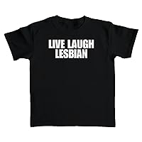 Live Laugh Lesbian T-Shirt Baby Tee Crop Top