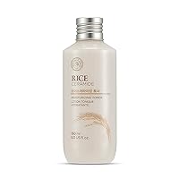 The Face Shop Rice Ceramide Moisturizing Toner - Rice Extract Rice Toner for Face - Strengthens Skin Barrier - Hydrating Targets Dryness - Lightweight Face Moisturizer - Glow Essence Korean Skin Care