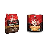 Wild Red Raw Blend Kibble Dry Dog Food Grain Free Prairie Recipe, 21lb Bag + Wild Red Chicken & Beef Stew Wet Dog Food, 10oz Cans (Pack of 6)