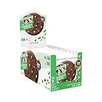The Complete Cookie, Choc-O-Mint, Soft Baked, 16g Plant Protein, Vegan, Non-GMO, 4 Ounce Cookie (Pack of 12)