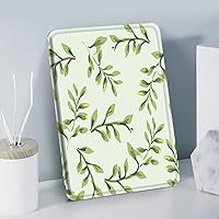 Ebook Reader Case, Kindle Oasis Case for 7”, Amazon Kindle Oasis 2 3 (10Th and 9Th Generation 2019/2017 Release) Cover Auto Sleep/Wake Pu Case,green minimalist branches and leaves,kindle Oasis 2-3 (