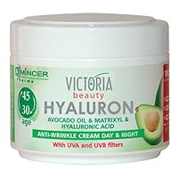 Victoria Beauty Anti-Wrinkle Cream Avocado Oil Hyaluronic Acid Day / Night 50ml