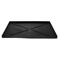Camco Dishwasher Drain Pan | Protects Floors, Cabinets, Walls & Features Front Opening for Easy Leak Detection | Crafted of Heavy-Duty Polymer | Black, 23-5/8” x 20-1/2” (20602)