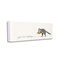 Stupell Industries You Saw Nothing Phrase Animal Humor Raccoon Coffee, Designed by Victoria Barnes Wall Art, 10 x 24, Canvas