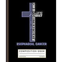 Esophageal Cancer Awareness Fight Cancer Ribbon Composition Book