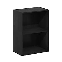 Furinno Luder Bookcase / Book / Storage, Blackwood 2-Tier