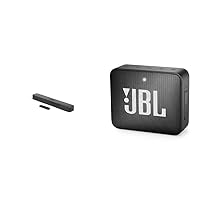 JBL Bar 2.0 All-in-One Soundbar (2019) GO2 Waterproof Bluetooth Speaker - Black