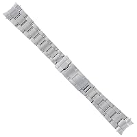 Oyster Watch Band Steel Bracelet Compatible with Tudor Prince Chrono Solid END FLIP Lock