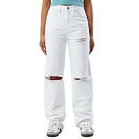 PacSun Women's Eco White Ripped '90s Boyfriend Jeans