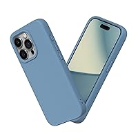 RhinoShield Case Compatible with [iPhone 15 Pro Max] | SolidSuit - Shock Absorbent Slim Design Protective Cover with Premium Matte Finish 3.5M / 11ft Drop Protection - Tide Blue