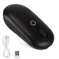 Computer Mouse Wireless, Laptop Mouse Wireless, Dual Mode Connection(Bluetooth&2.4G), Rechargeable Bluetooth Mouse for Laptop/Computer/PC-Black