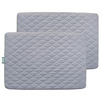 Sheet for Pack and Play Quilted Waterproof Protector, 2 Pack Premium Mattress Pad Cover 39