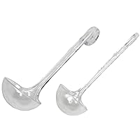 Chef Craft Plastic Dressing and Sauces Ladles, 1 Ounce 5.5 Inch and 2 Ounce 6 Inch 2 Piece Set, Clear