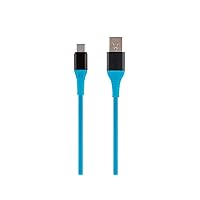Nylon Braided USB C to USB A 2.0 Cable - 3 Feet - Blue | Type C, Durable, Fast Charge for Samsung Galaxy S10/ Note 8, LG V20 and - AtlasFlex Series