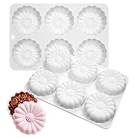 Silicone Chocolate Candy Molds Non-stick Daisy Flower Silicone Baking Mold BPA Free, Gummy Molds Silicone Candy Mold For Chocolate Cake Jelly Pudding Handmade Soap Mould (Daisy Flower L)