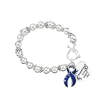 Fundraising For A Cause | Dark Blue Ribbon Bracelets – Where There is Love Bracelets for Alopecia, Colon Cancer, Child Abuse, Rectal Cancer, Huntington’s Disease & More