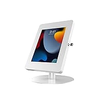 Security Tablet Kiosk – CTA Hyperflex Security Kiosk Stand and Enclosure for iPad 7th/ 8th/ 9th Gen 10.2”, iPad Pro 11”, Surface Pro 8, Surface Go 3, Galaxy Tab A 9.7”, & More (PAD-HSKSW) – White