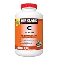 Kirkland Signature Vitamin C 1000 mg., 500 Tablets (2 Pack)
