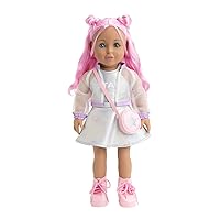 ADORA Amazon Exclusive Amazing Girls Collection, 18” Realistic Doll with Changeable Outfit and Movable Soft Body, Birthday Gift for Kids and Toddlers Ages 6+ - Amazing Girl Star