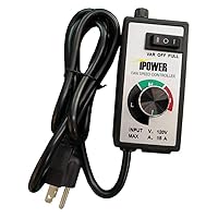 iPower Variable Fan Speed Controller, Speed Adjuster 1000W 15A for Inline Duct Fan in Ventilation System