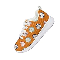 Children's Casual Shoes Boys and Girls Fun Cartoon Animal Design Shoe Front Lace-Up Light Comfortable Casual Sneakers