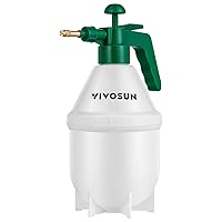 0.2 Gallon Handheld Garden Pump Sprayer, 27 oz Gallon Lawn & Garden Pressure Water Spray Bottle with Adjustable Brass Nozzle, for Plants and Other Cleaning Solutions (0.8L Green)