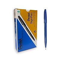 S520-C Sign Pen - Blue, Pack of 12