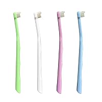 Orthodontic Toothbrush 4pcs Tuft Toothbrush Two in One Interdental Interspace Brush Braces Wisdom Teeth Detail Cleaning Brush(B)