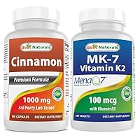 Cinnamon 1000 mg & Vitamin K2 (MK7) with D3