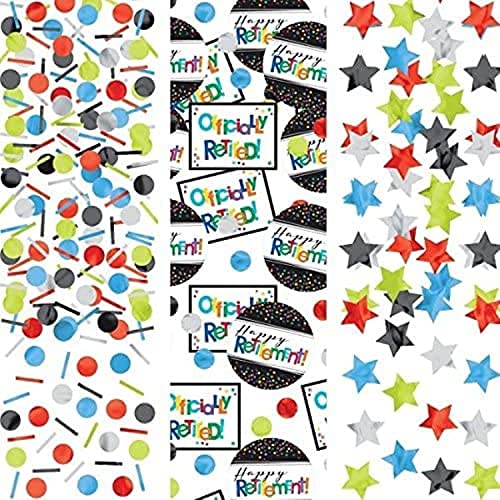 Amscan 361552 Officially Retired Party Confetti, 1.2 oz., 1 pack