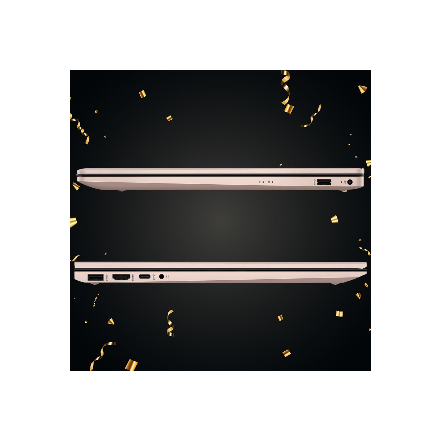 HP 2023 17t Premium Rose Gold Laptop, 17.3