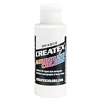Createx Airbrush Paint, Opaque White, 4 oz (5212-4)