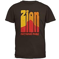 National Park Retro 70s Color Bars Zion Mens T Shirt