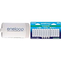 Eneloop Spacers 8 C Size Spacers & 8 D Size Spacers for Use with Panasonic BK-3MCCA16FA AA 2100 Cycle Ni-MH Pre-Charged Rechargeable Batteries, 16-Battery Pack
