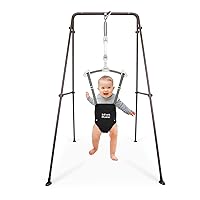 Infant Master Baby Jumper, Stand for Jumper and Bouncers w/Adjustable Seat Bag, Sturdy Frame Structure for Baby Bouncing & Swing Jumper w/Steel Spring, Wise Gift Choice for Infant & Toddler, Black
