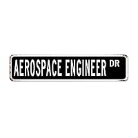 Autravelco Decorative Metal Signs Aerospace Engineer Home Decor Tin Signs for Entryway Outside Porch Engineering Decor Art Poster Gift for Laundry 4x18 Inch