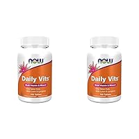 NOW Supplements, Daily Vits™, One Tablet Daily with Lutein & Lycopene, 100 Tablets (Pack of 2)