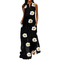 Women's Vestidos Elegantes para Fiesta New Spring and Summer Fashion Classic V-Neck Color Printing Dress, S-5XL