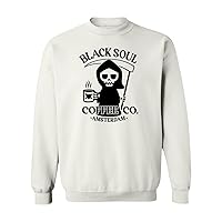 Coffee Amsterdam Black Soul Cafe Grim Funny Long Sleeve T-Shirt