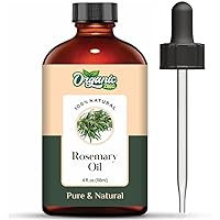Rosemary (Rosmarinus officinalis L.) Essential Oil Pure & Natural for Skin, Face, Hair Care, Aromatherapy, Diffuser, Conditioner - 118ml/3.99fl oz
