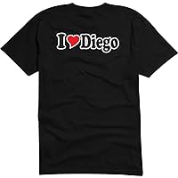 T-Shirt Man - I Love with Heart - Party Name Carnival - I Love Diego