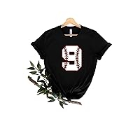 Baseball Numbers Shirt, Baseball Custom Birthday Shirt, Baseball Mom Shirt, Personalized Baseball Tees, Custom Baseball Shirts, Baseball Boy T-Shirt, Long Sleeve, Sweatshirt, Hoodie