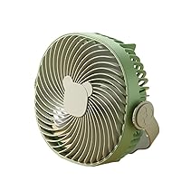 Personal Desk Fan, Battery Operated Fan With Night Light, Built-in High-capacity Battery, 3 Speeds, 3 Blades, Hook, Portable Camping Fan For Dormitory