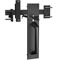 Gate Latch Heavy Duty for Wooden Fence，Aluminum Two Sided Gate Latch for Outdoor Fence， Door Latch Gate Hardware for Garden Farm（Black）